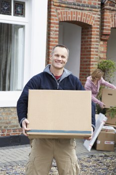 Professional movers handling furniture pick-up in Belgravia